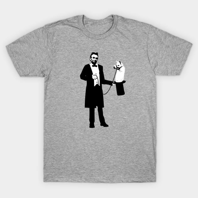 Lincoln's Llama Trick T-Shirt by jerbing